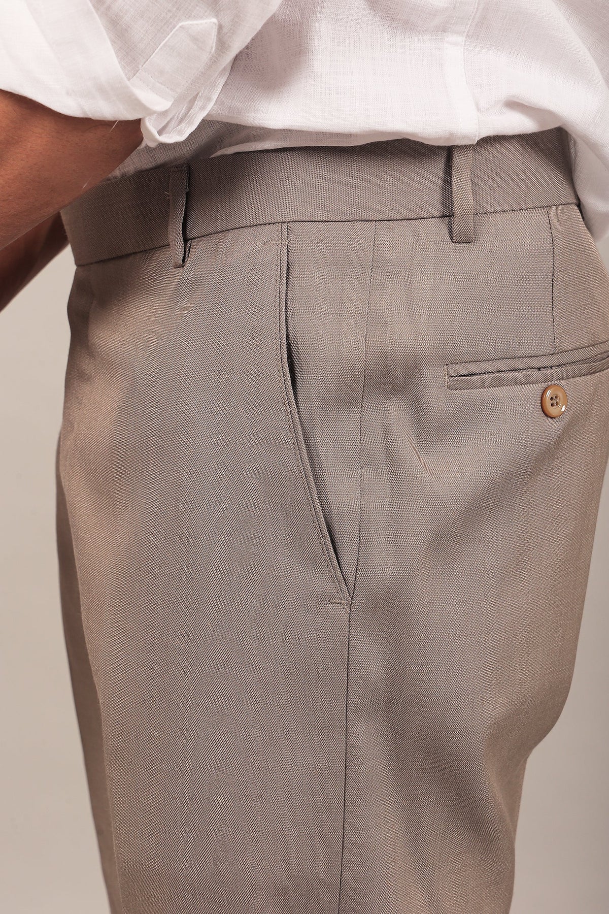 Veshbhoshaa Bluebird Men'S Grey Formal Trouser - PUSHMYCART