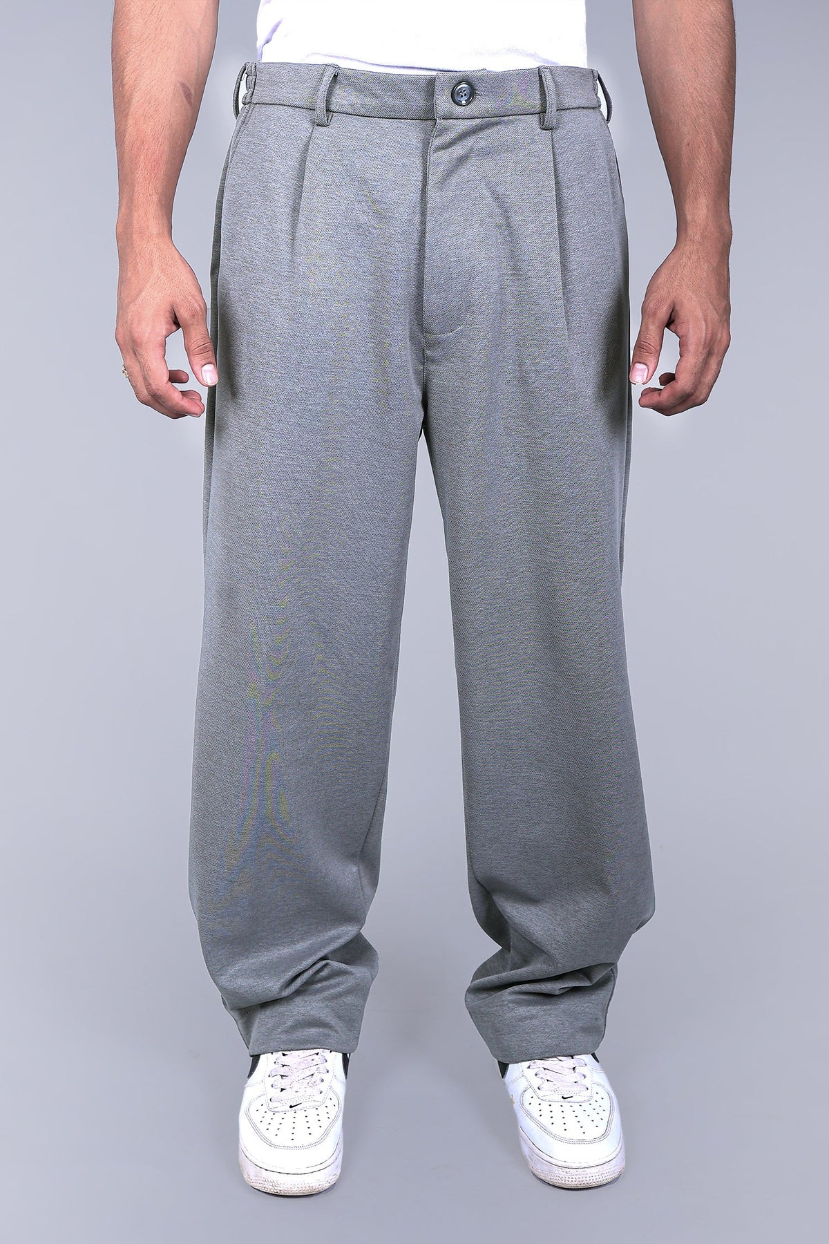 Bluebird Korean Pleated Pant Grey Color