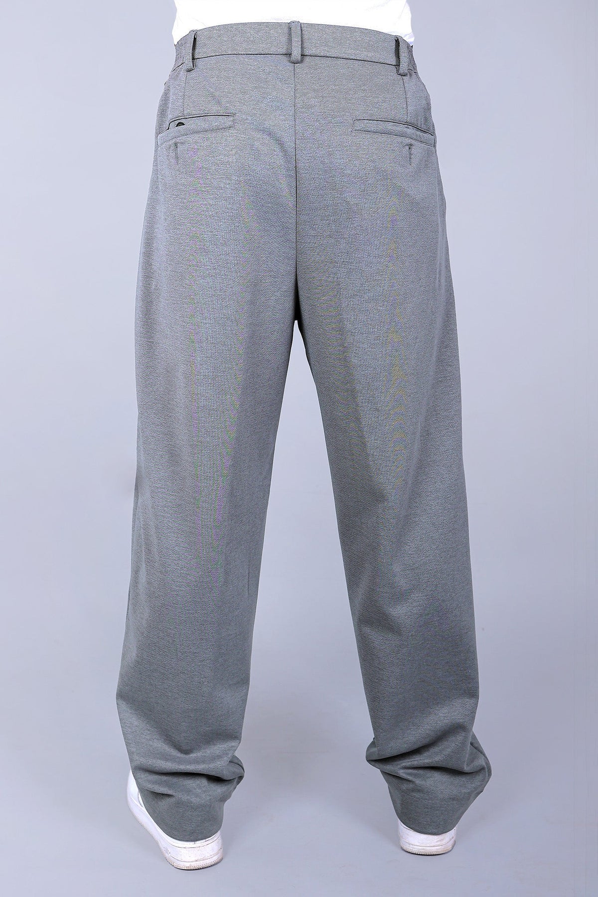 Veshbhoshaa Bluebird Korean Pleated Pant Grey Color - PUSHMYCART
