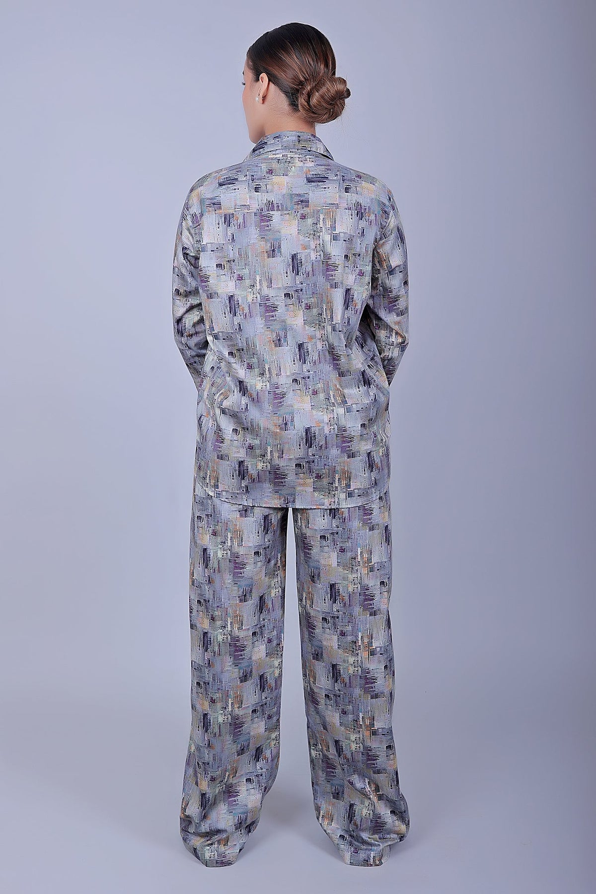 Veshbhoshaa Bluebird Women'S Printed Co-Ord Set Grey - PUSHMYCART
