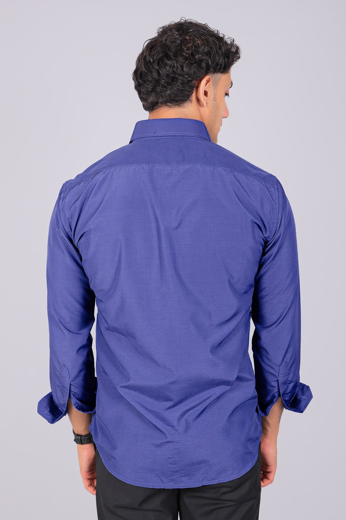 Veshbhoshaa Bluebird Yale Blue Men'S Office Shirt - PUSHMYCART