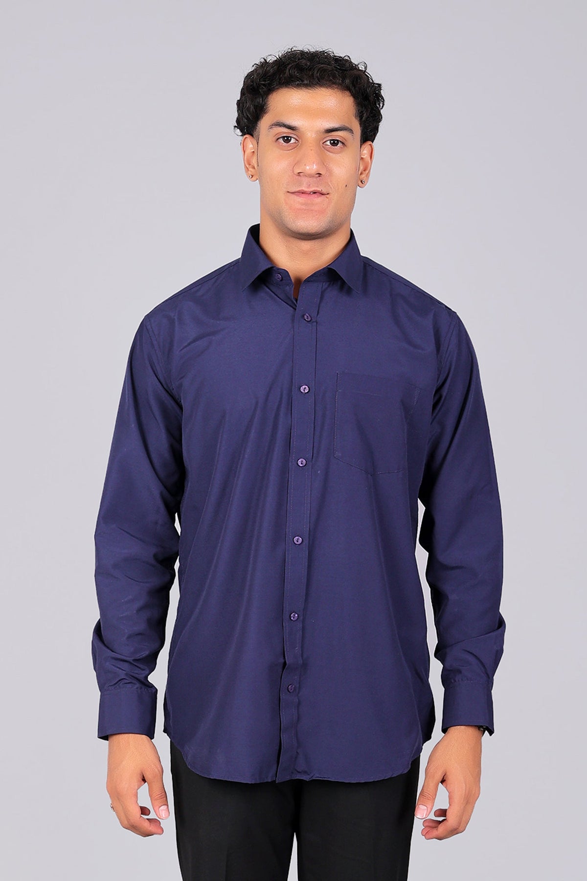 Bluebird Royal Purple Men's Office Shirt