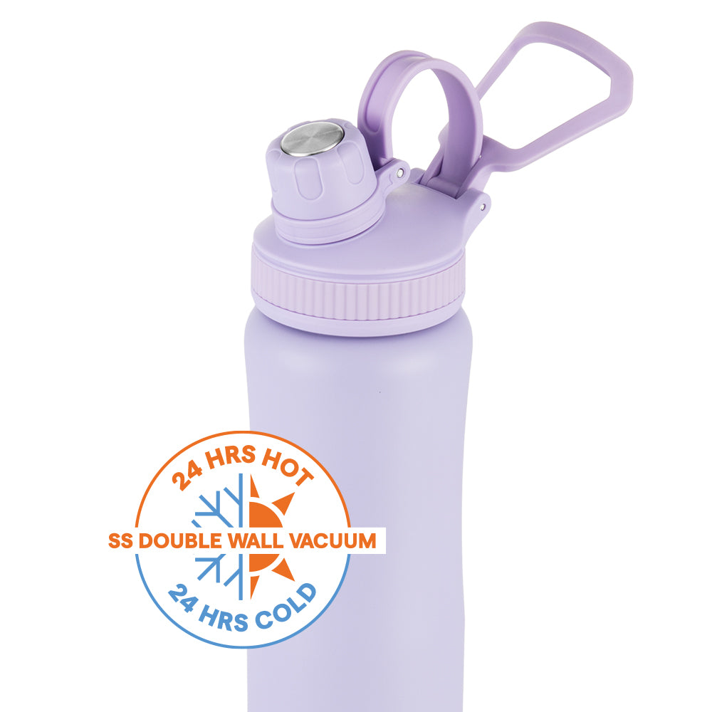 Borosil Active Vaccum Insulated Bottle Lavender