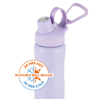 Borosil Active Vaccum Insulated Bottle Lavender