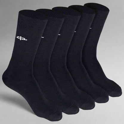 Heelium Bamboo Men Crew Socks (Thin & Light) - 5 Pairs