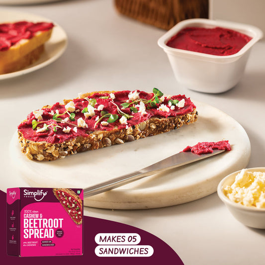 Simplify Foods Cashew & Beetroot Spread - PUSHMYCART