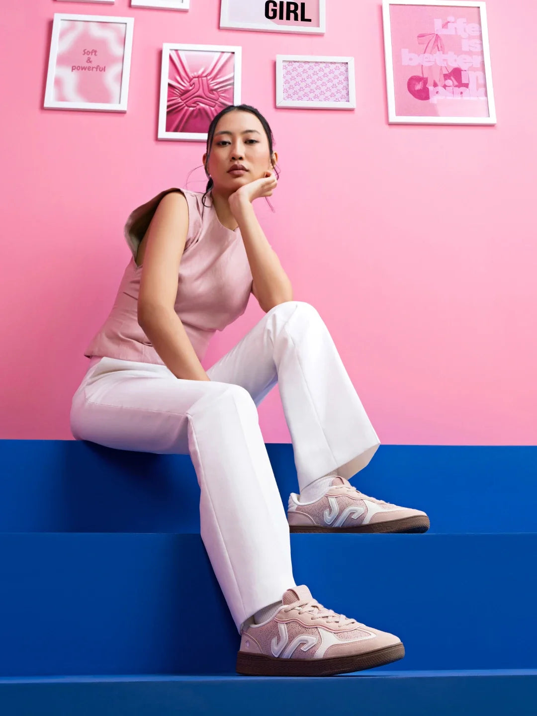 Campus BELL Beige Womens Sneakers