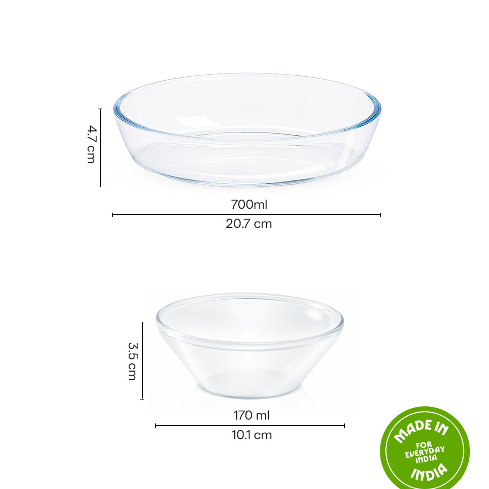 Borosil Dessert Set 700 ml