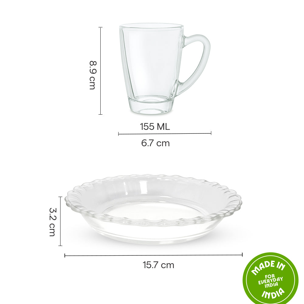 Borosil Reno Snack Set 155 ml