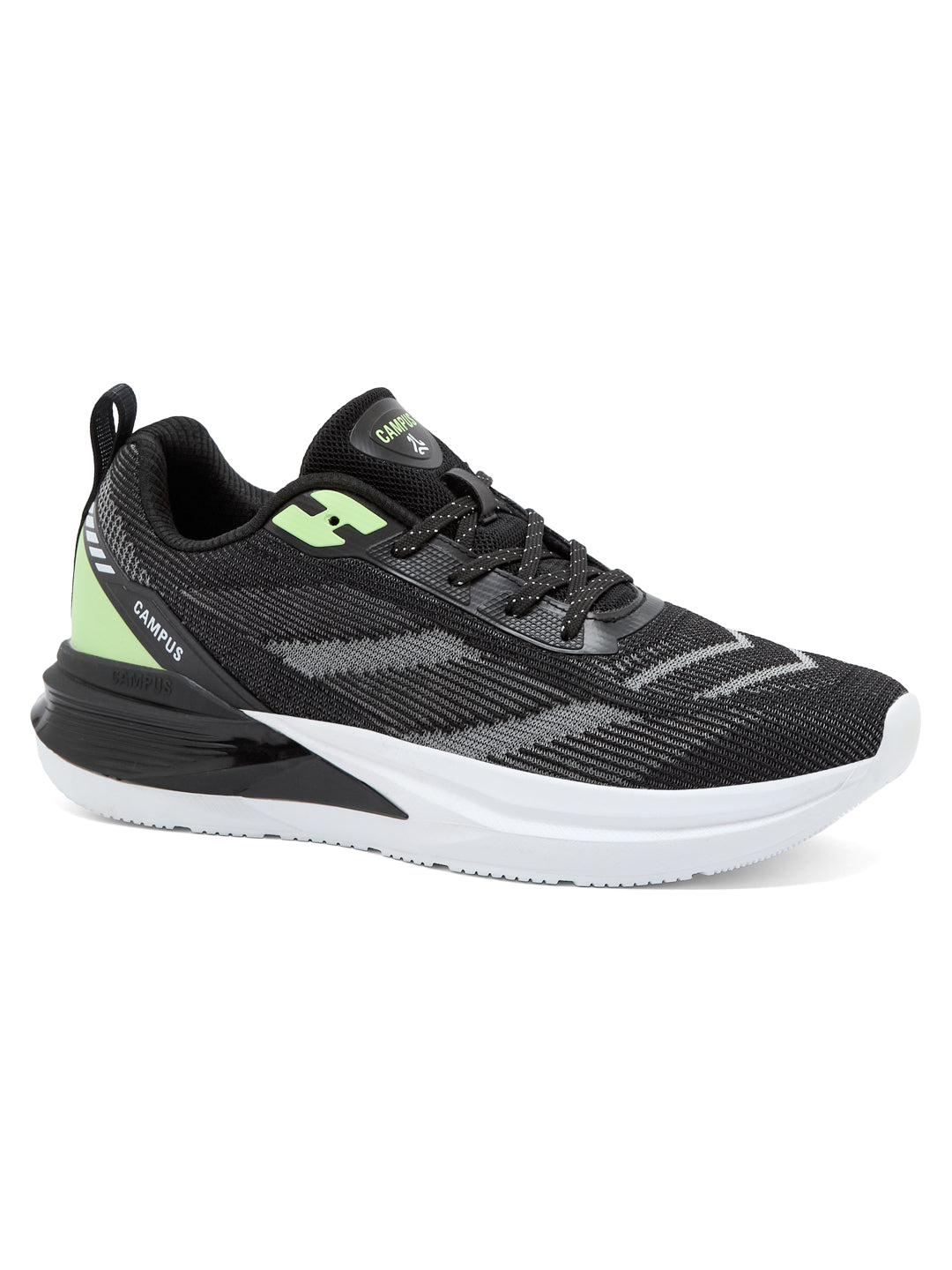 Campus BITRO Black Mens Running Shoes