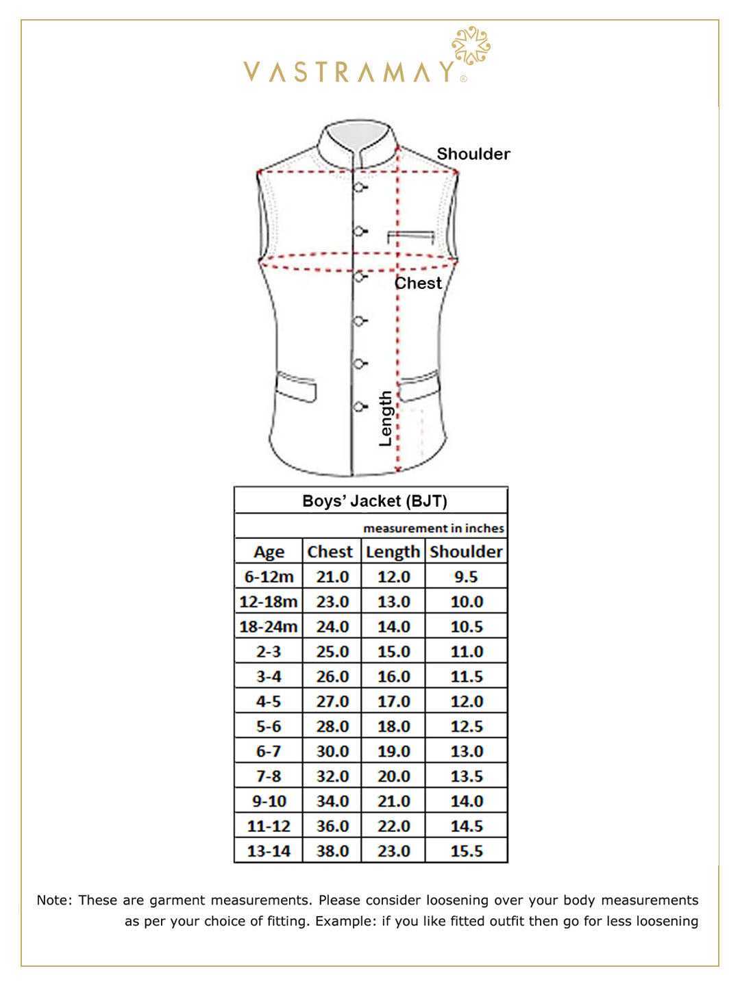 VASTRAMAY Boys' Brown Silk Blend Nehru Jackets - PUSHMYCART