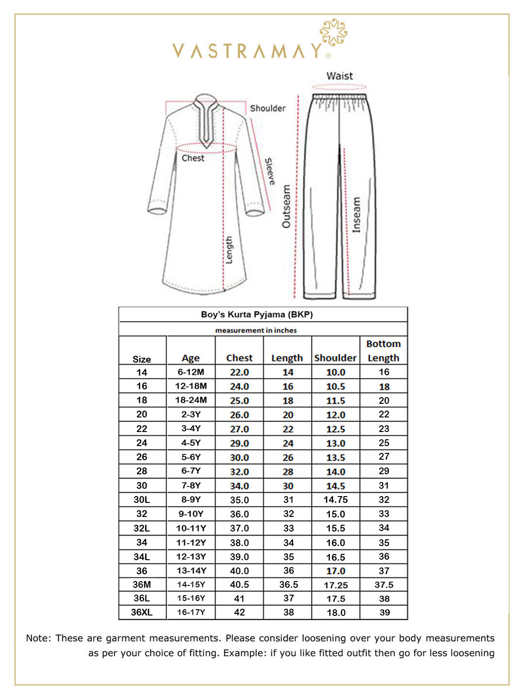 Vastramay Boy's Printed Cream Cotton Blend Kurta and Pyjama Set - PUSHMYCART