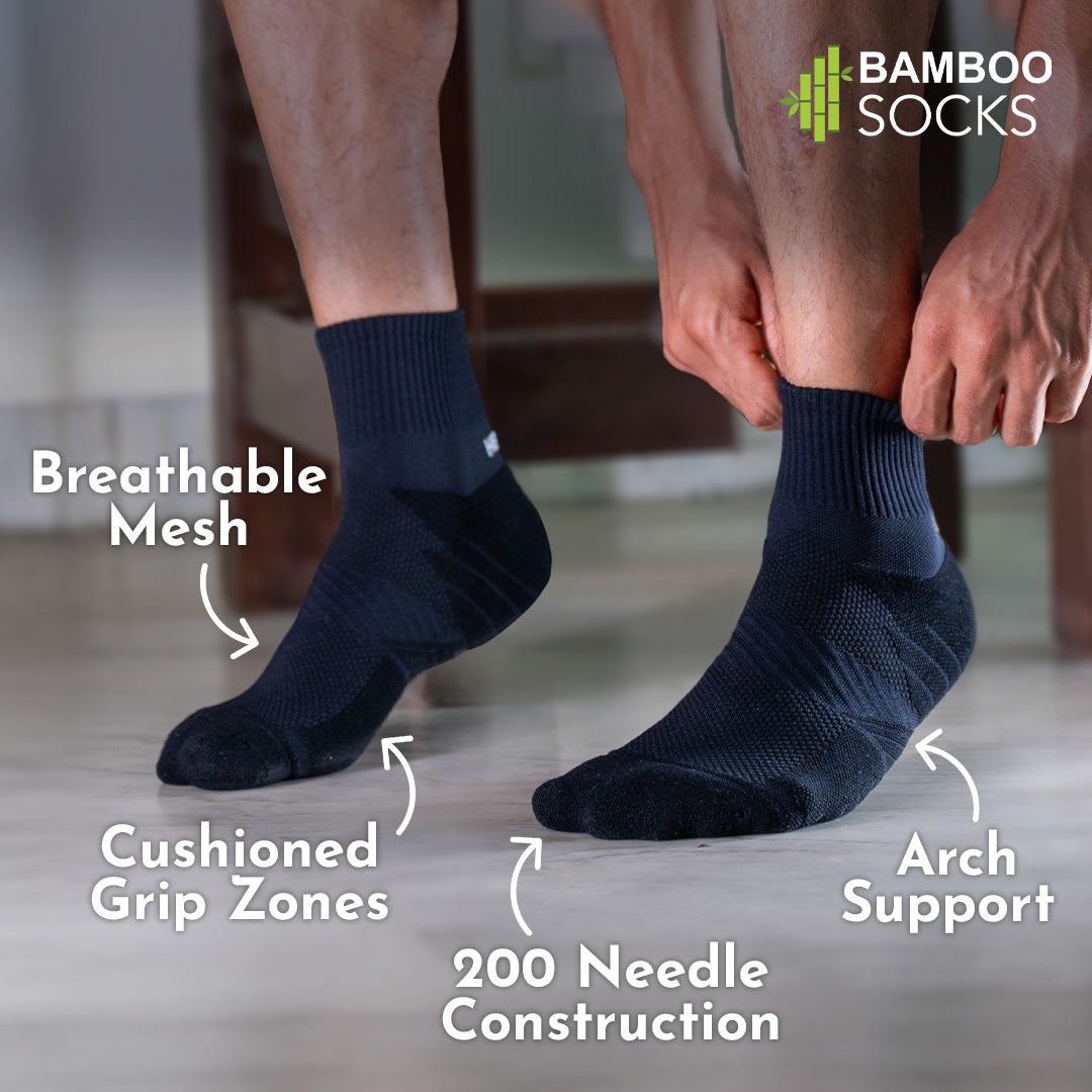 Heelium Bamboo Athletic Socks - 1 Pair