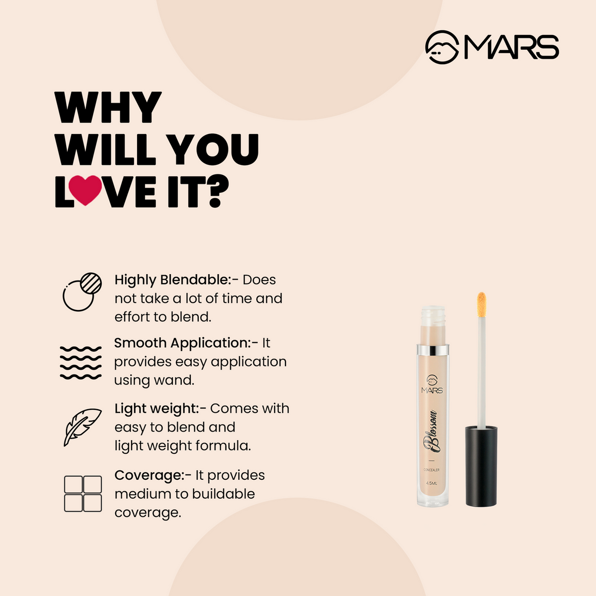 Mars Blossom Liquid Concealer