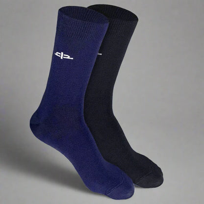 Heelium Bamboo Men Crew Socks (Thin & Light) - 2 Pairs