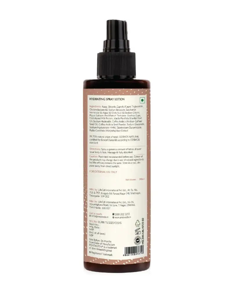 Hydrating Spray Lotion bottle