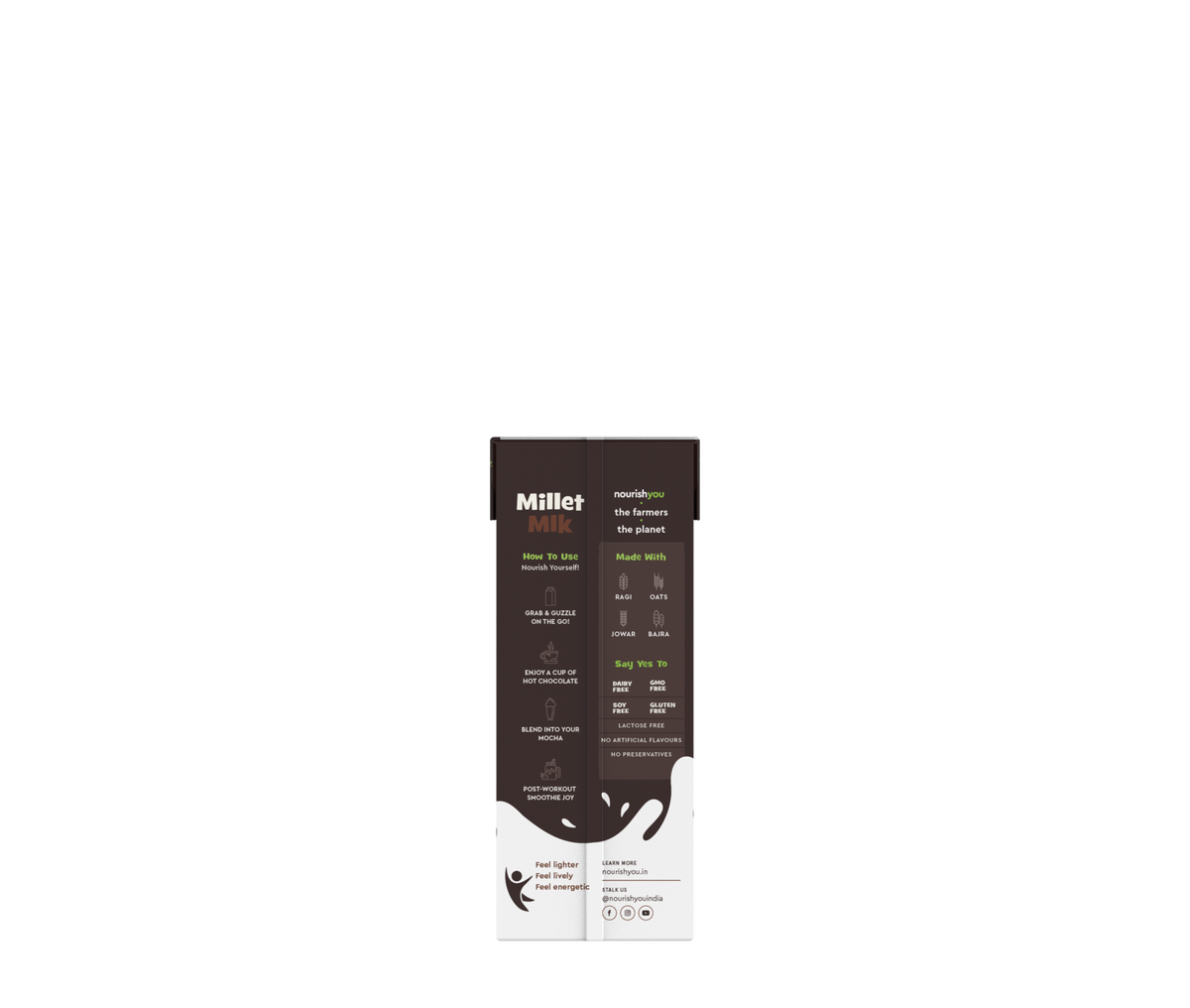 Nourish You Millet mlk chocolate flavour | subscription 200 ml (pack of 6)