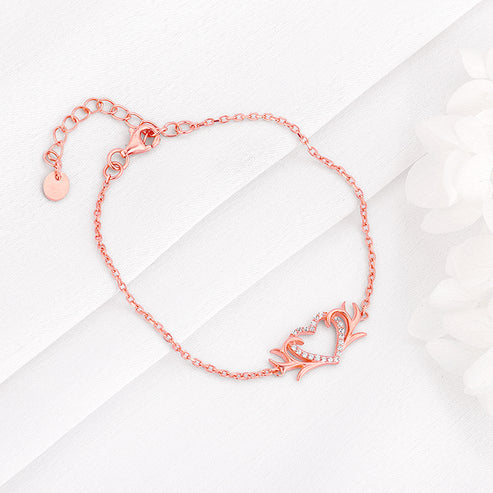 Giva Rose Gold Intertwined In Love Bracelet