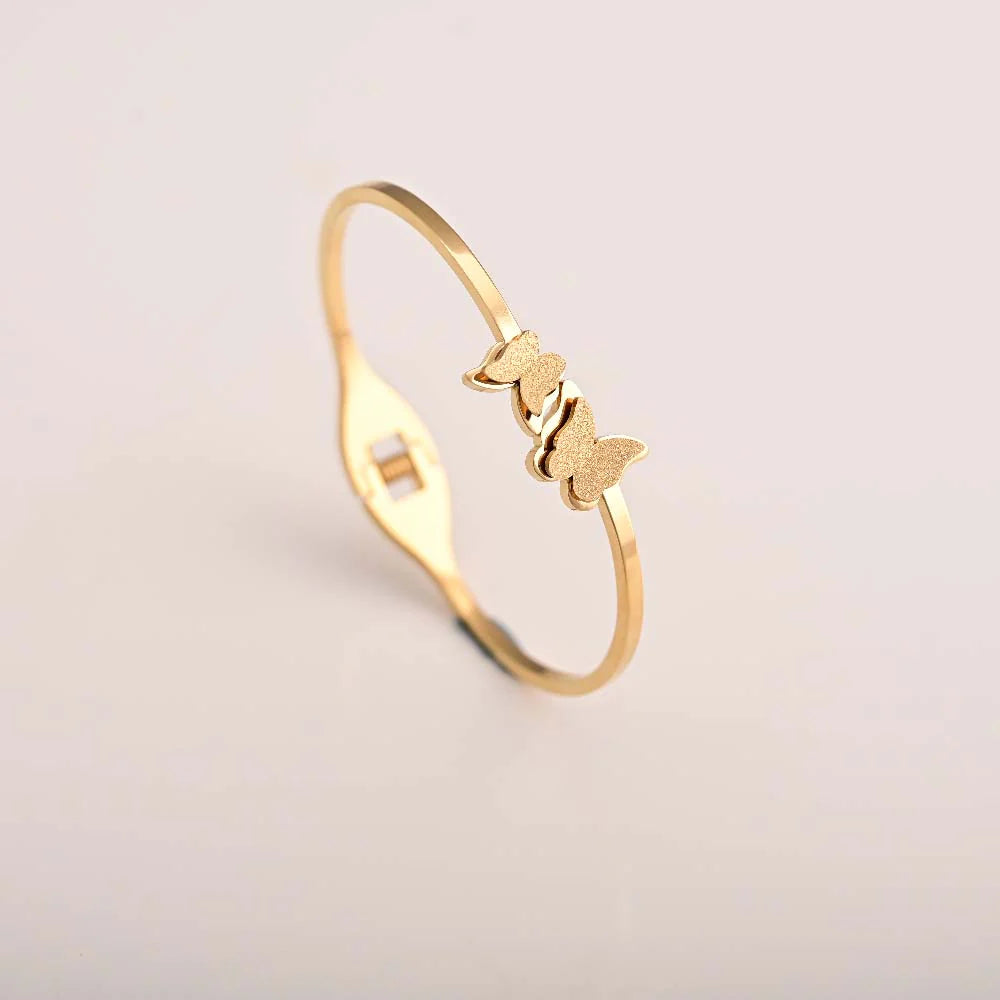 Palmonas Butterfly Charm Cuff Bracelet