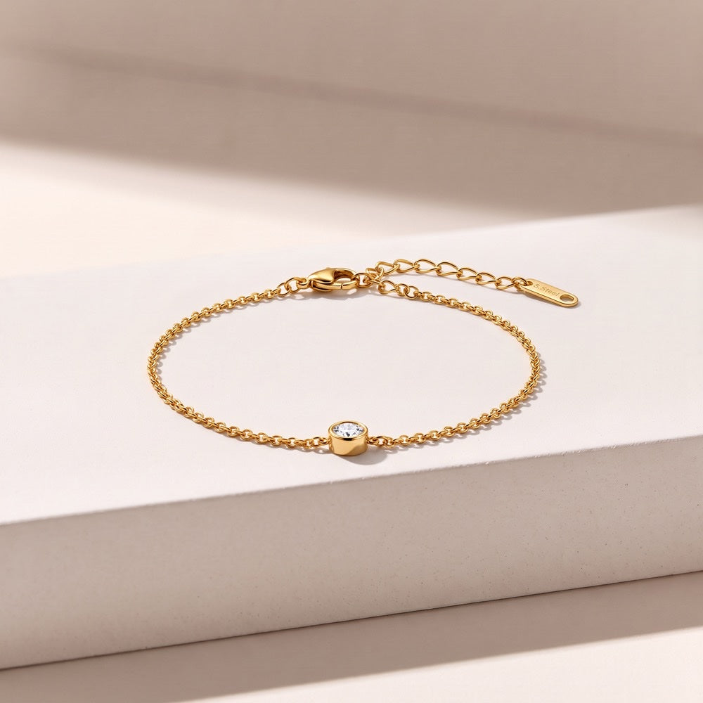 Palmonas Elegant Solitaire Crystal Bracelet – PUSHMYCART