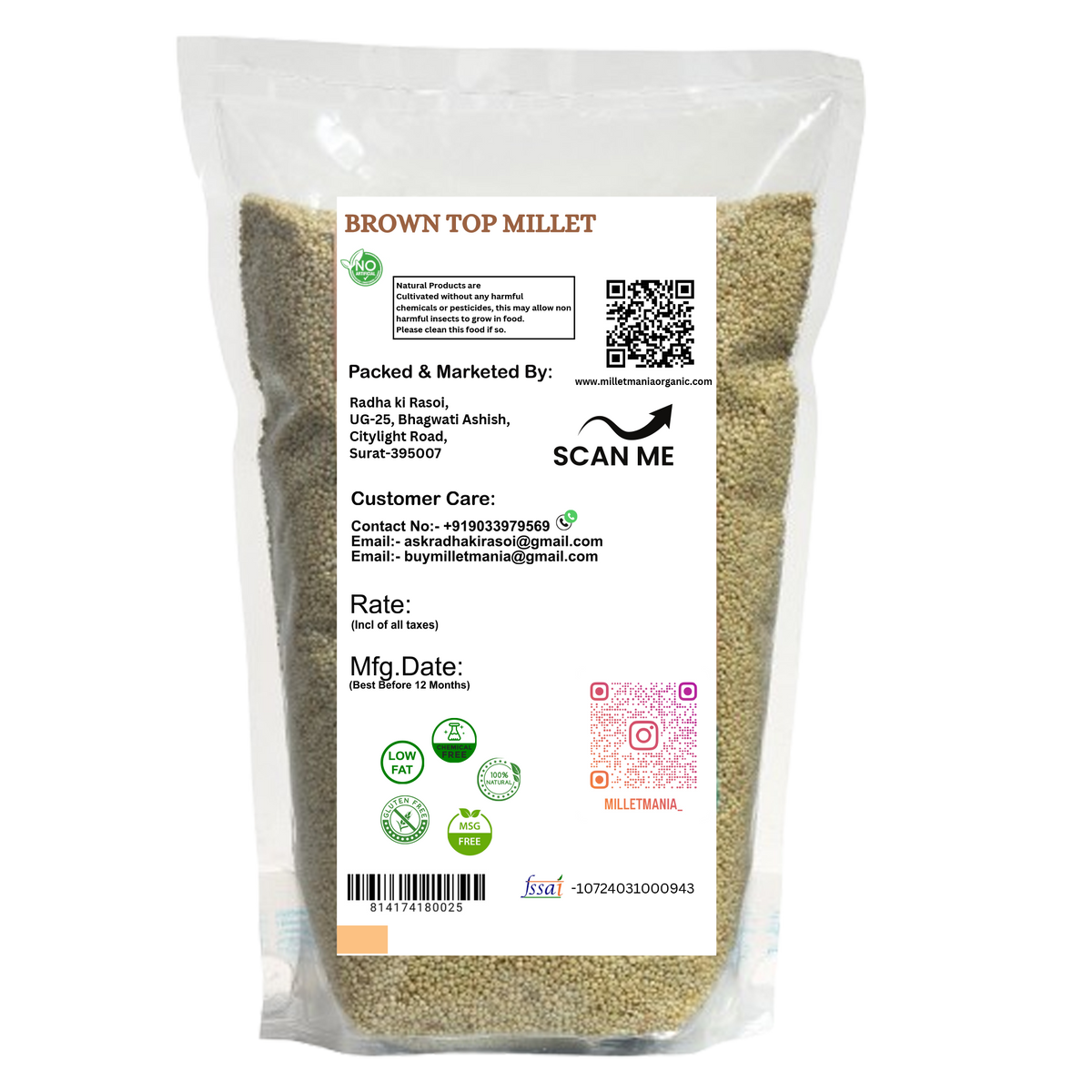 Millet Mania Browntop Millet
