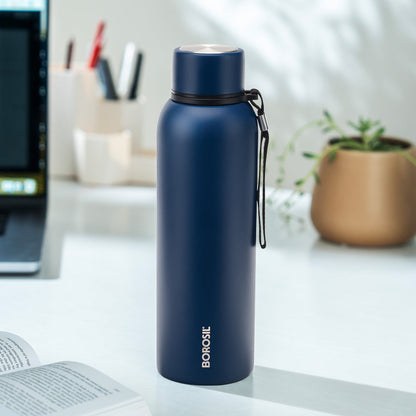Borosil Personalised Trek Indigo Bottle