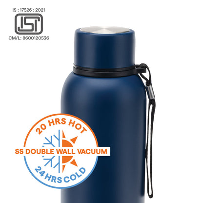 Borosil Personalised Trek Indigo Bottle