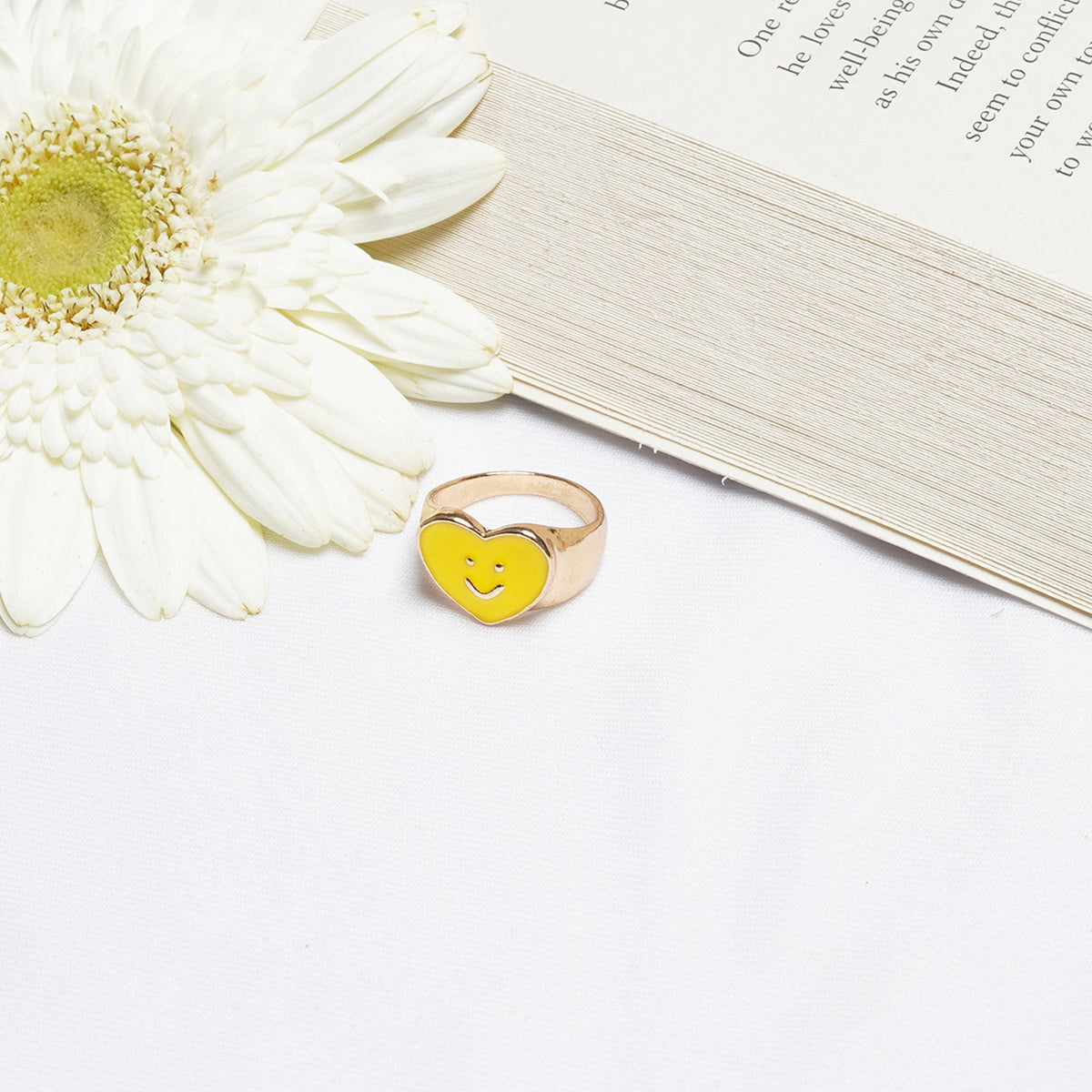 Joker and Witch Bewitched Heart With Smiley Yellow Ring – PUSHMYCART