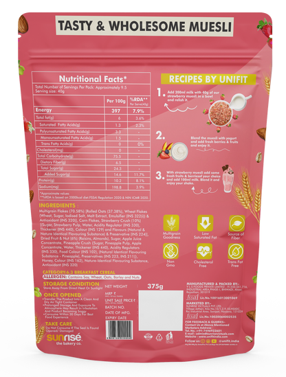 UNIFIT Strawberry Muesli 