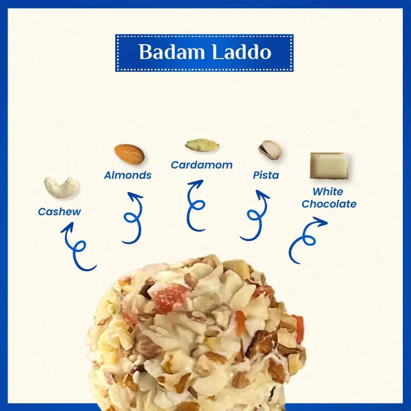 Kamdhenu Mishti Badam Laddo - PUSHMYCART
