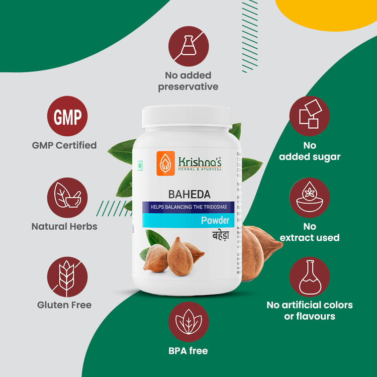 Krishna'S Herbal & Ayurveda Baheda Powder 