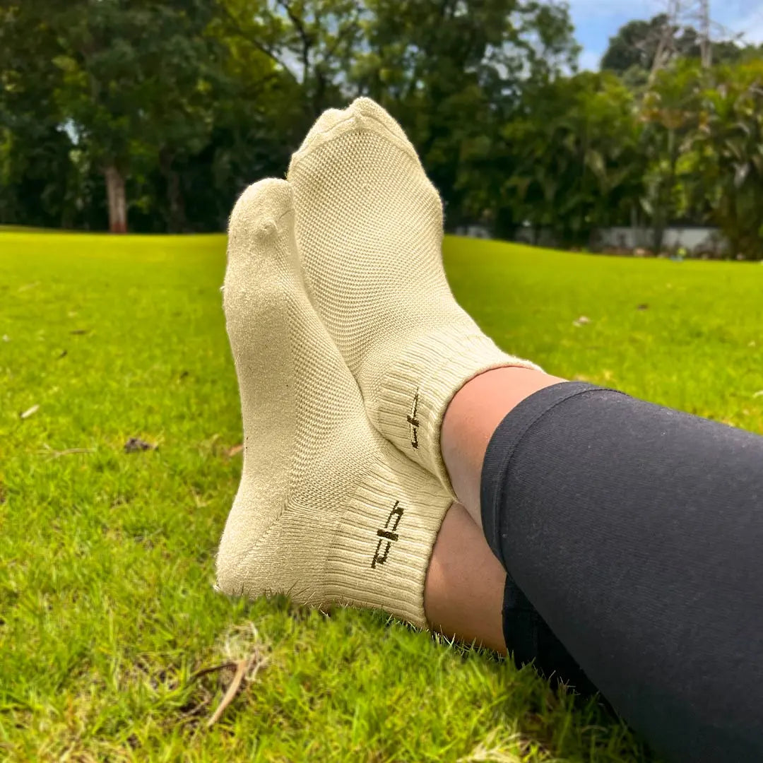 Heelium Bamboo Quarter Socks for Women - 2 Pairs