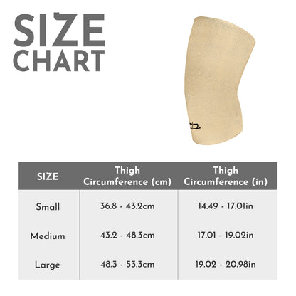Heelium Bamboo Compression Knee Cap - Pack of 1