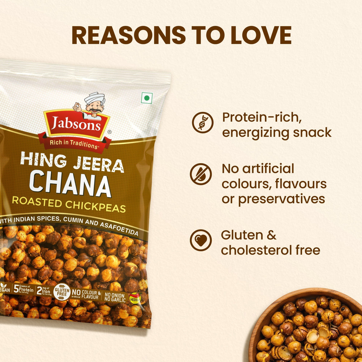 Jabsons Foods Hing Jeera Roasted Chana