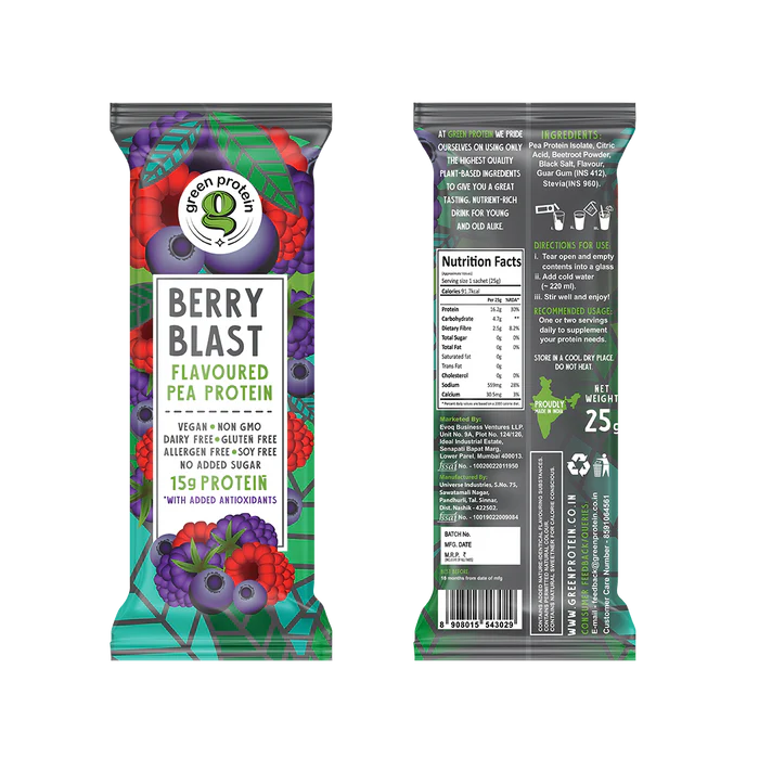 Green Protein Pea Protein Isolate Powder Dairy | 6 Flavors - PUSHMYCART