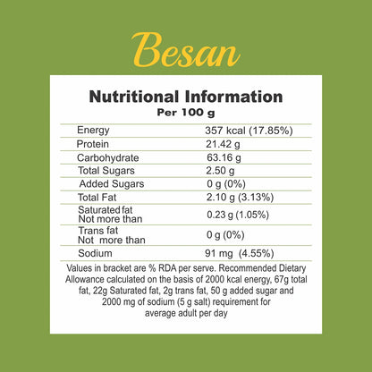 Patanjali Besan-500g - PUSHMYCART