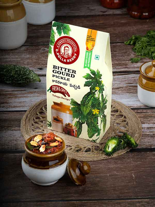 Pulla reddy Bitter Gourd Pickle - PUSHMYCART
