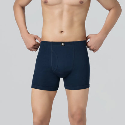 XYXX Nova Cotton Boxer Briefs (Inner Elastic) - Midnight Blue