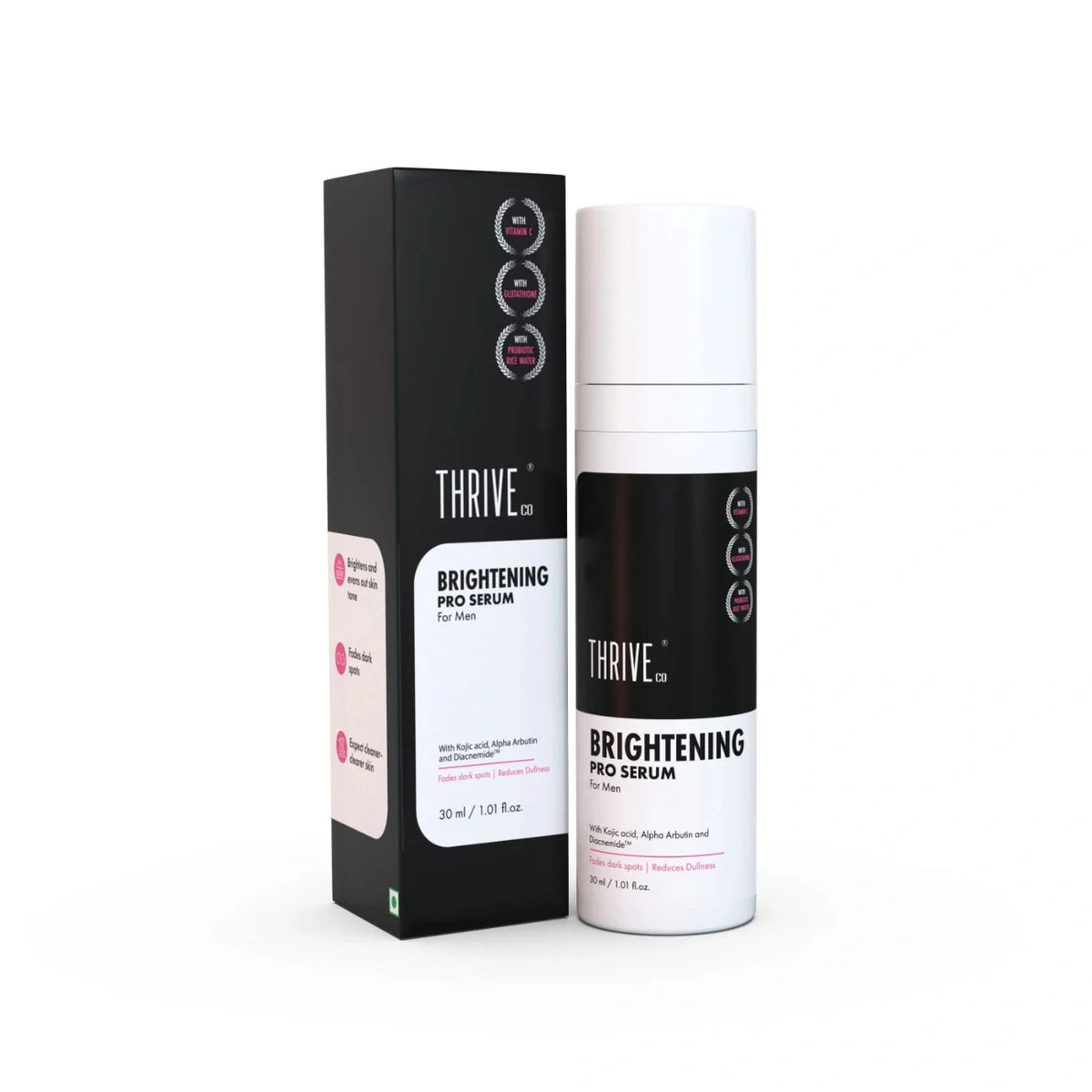 ThriveCo Brightening PRO Serum for Men, a powerful solution for brighter, even-toned skin. - Image 2