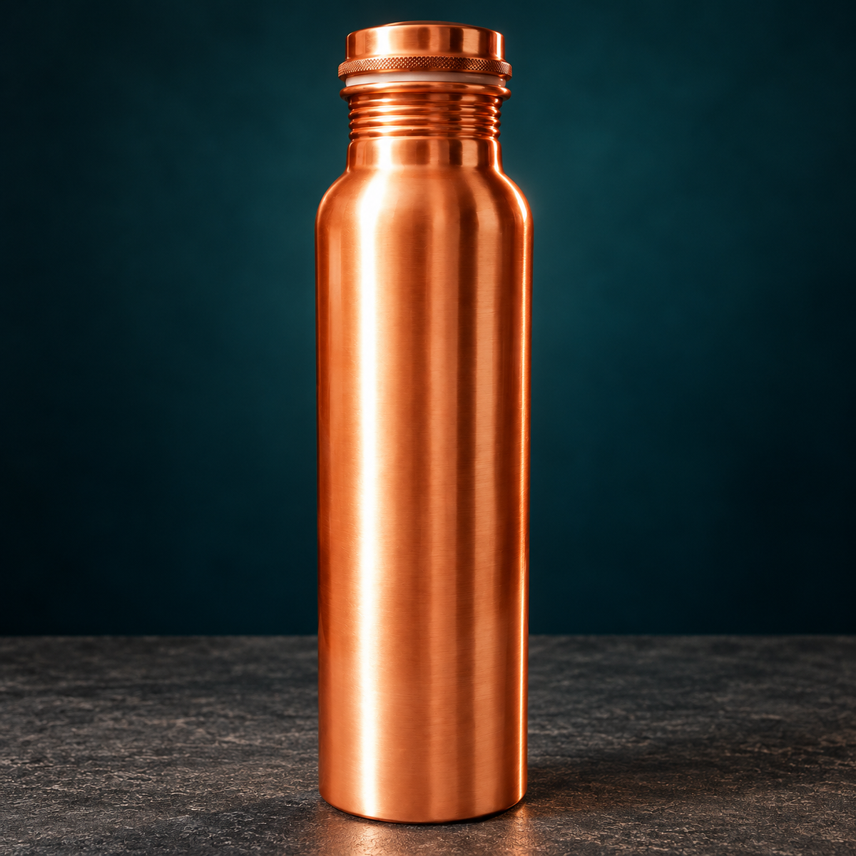 Pure Copper Water Bottle - 1 Liter 35 Oz