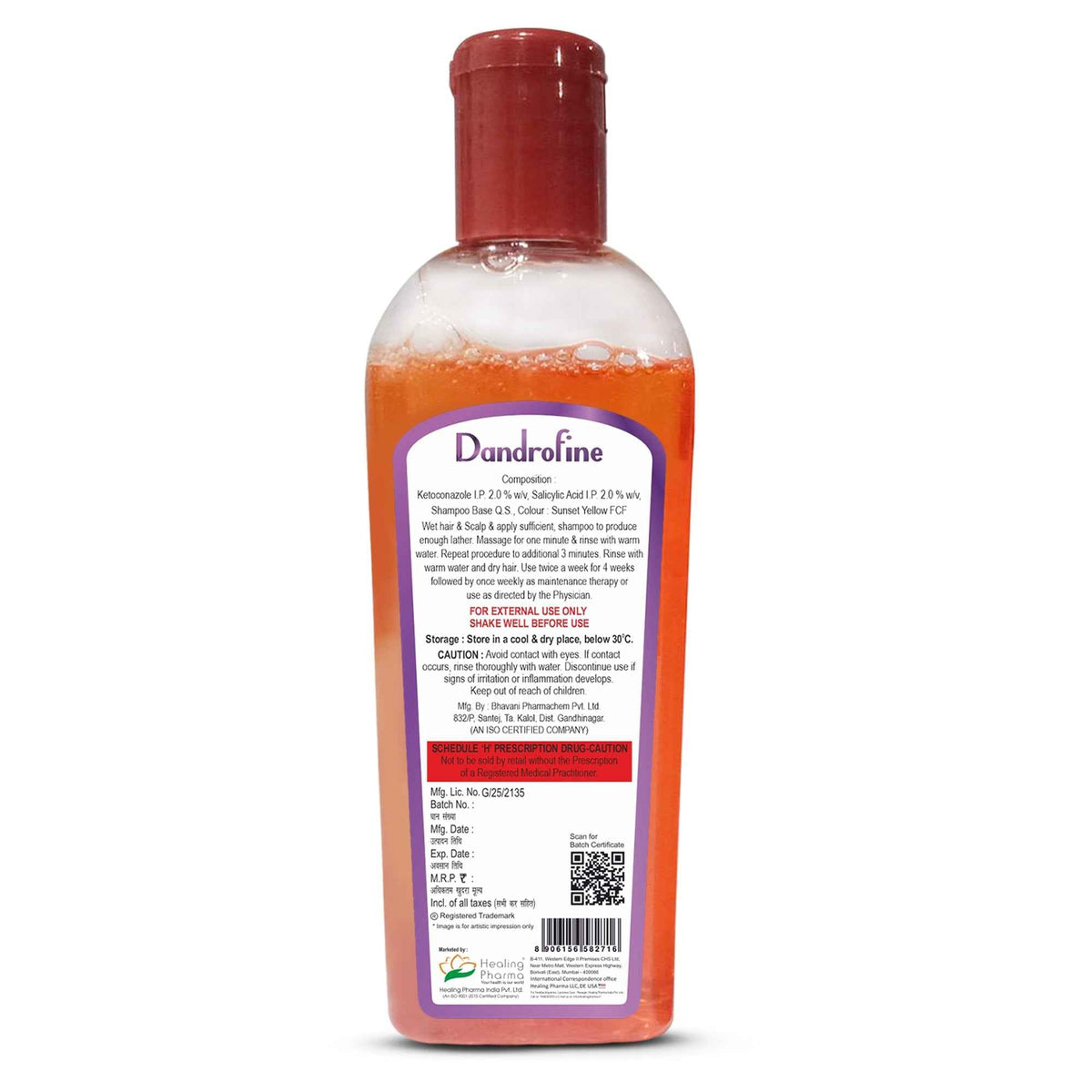 Healing Pharma Dandrofine Anti Dandruff Shampoo