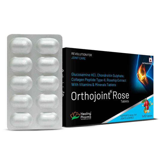Healing Pharma Orthojoint Rose Tablets for Pain Relief