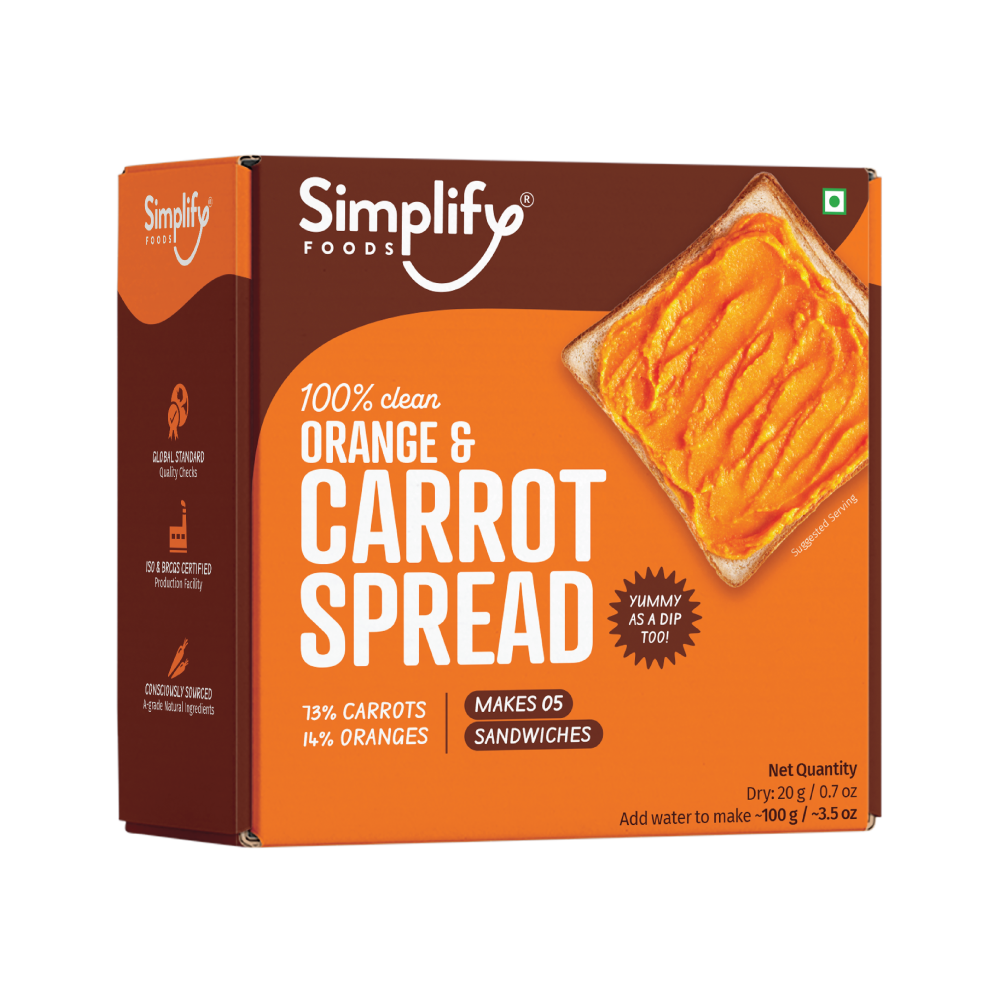 Simplify Foods Orange & Carrot Spread - PUSHMYCART