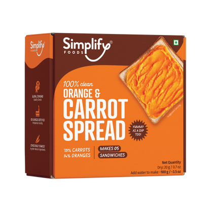 Simplify Foods Orange & Carrot Spread - PUSHMYCART