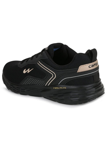 Campus KOSMO PRO Black Mens Running Shoes