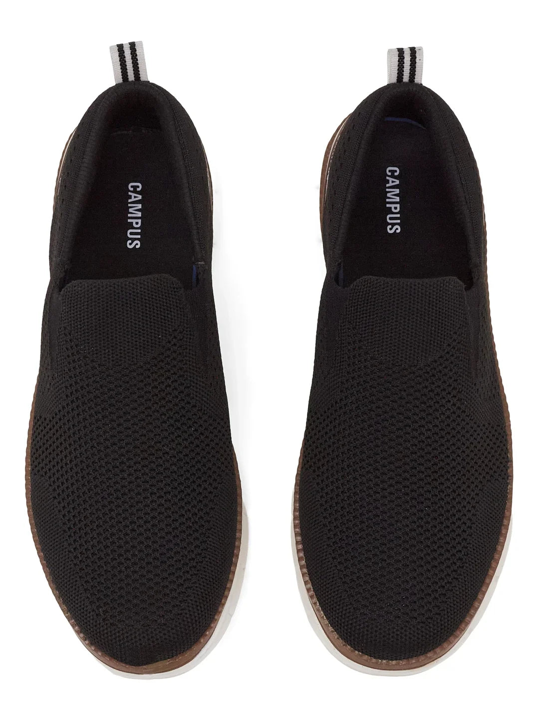Campus CHAT Black Mens Walking Shoes