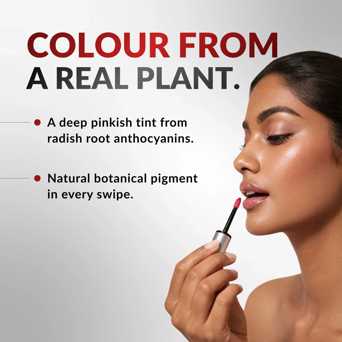 Chosen Tinted Lip Gloss Ceramide Lip Balm Combo, dual-ended applicator, showing both gloss and balm ends. - Image 2