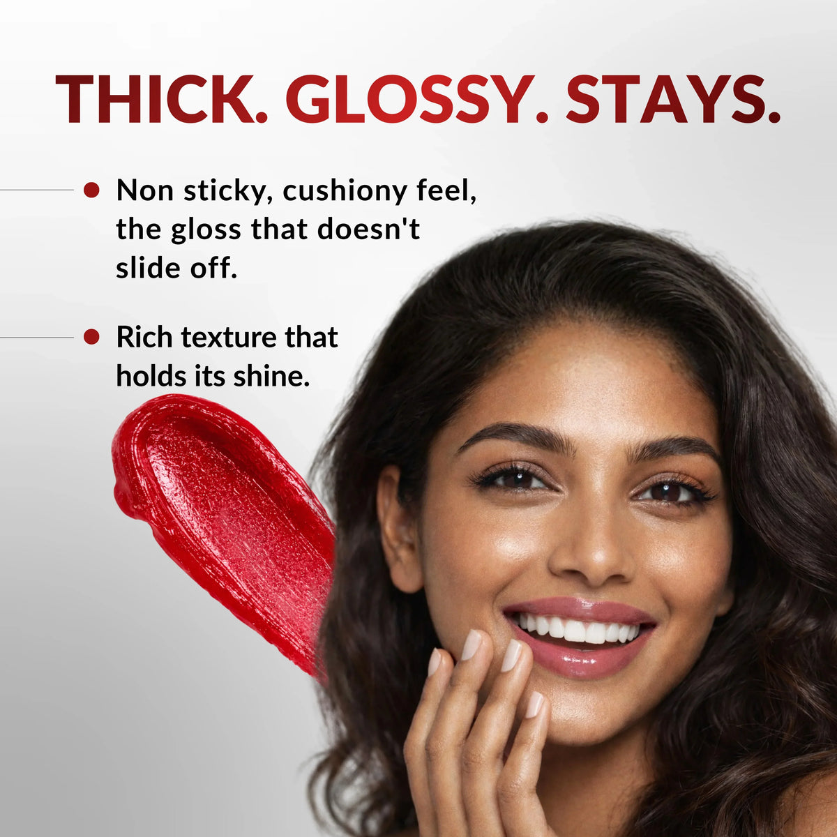 Chosen Tinted Lip Gloss with high shine and botanical radish root pigment, featuring a watermelon freshness. - Image 5