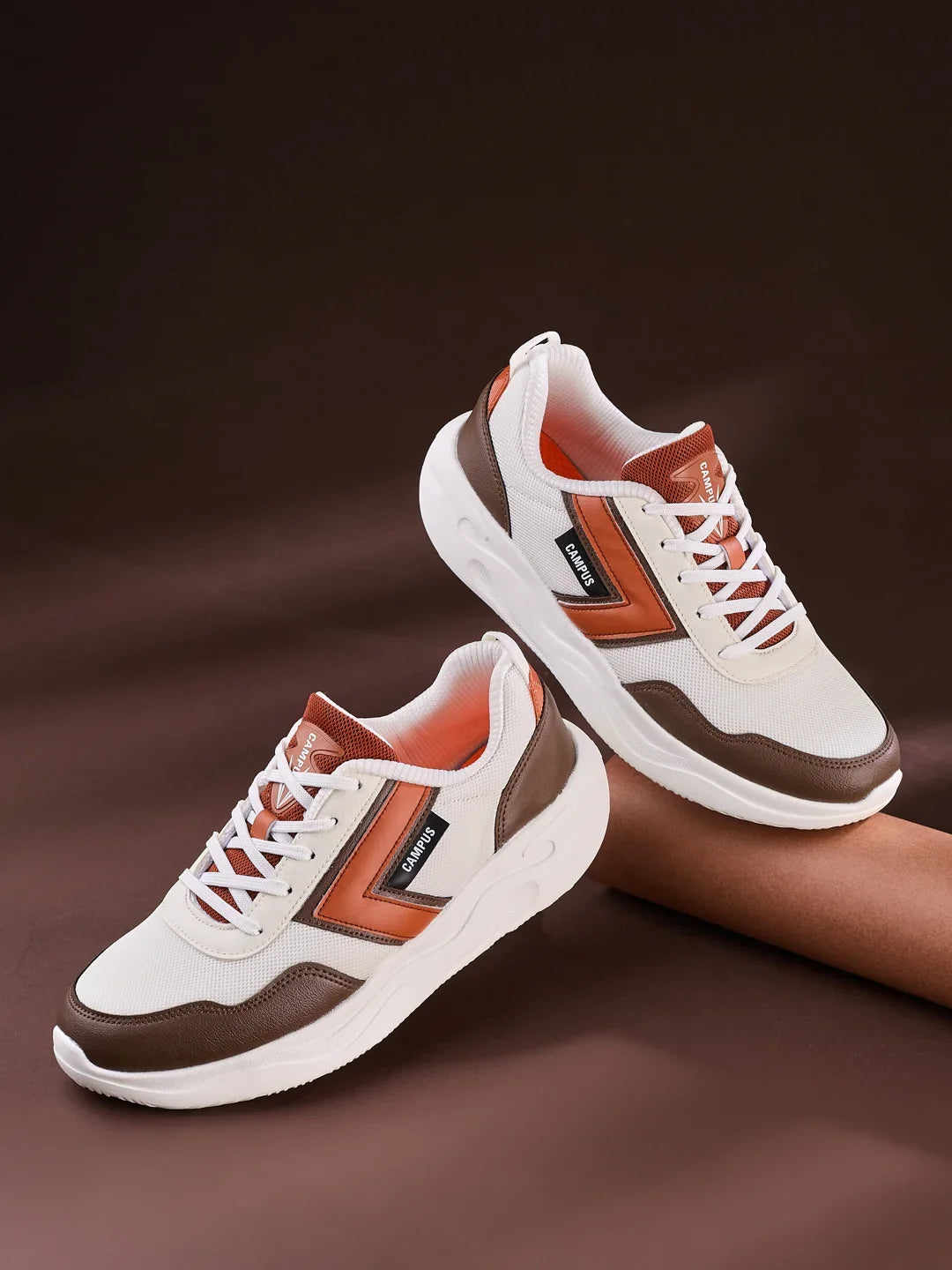 Campus CIPHER White Mens Sneakers