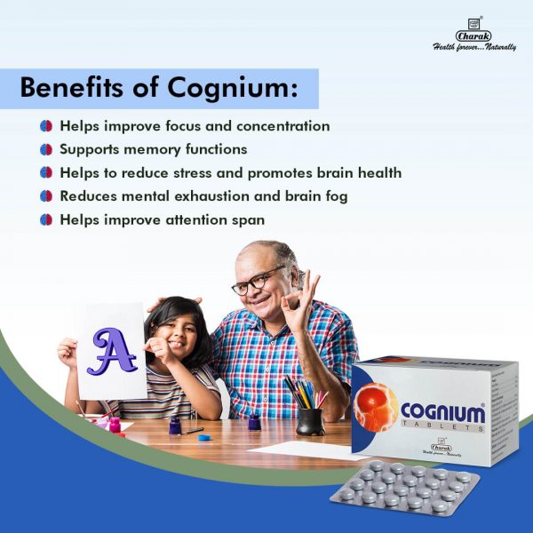 Charak Pharma Cognium Tablets - PUSHMYCART